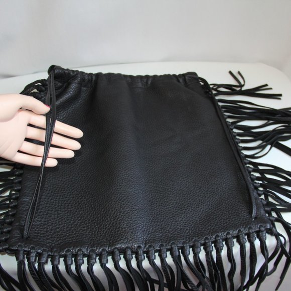 Valentino Garavani C-Rockee Fringed Leather Backpack main image 11